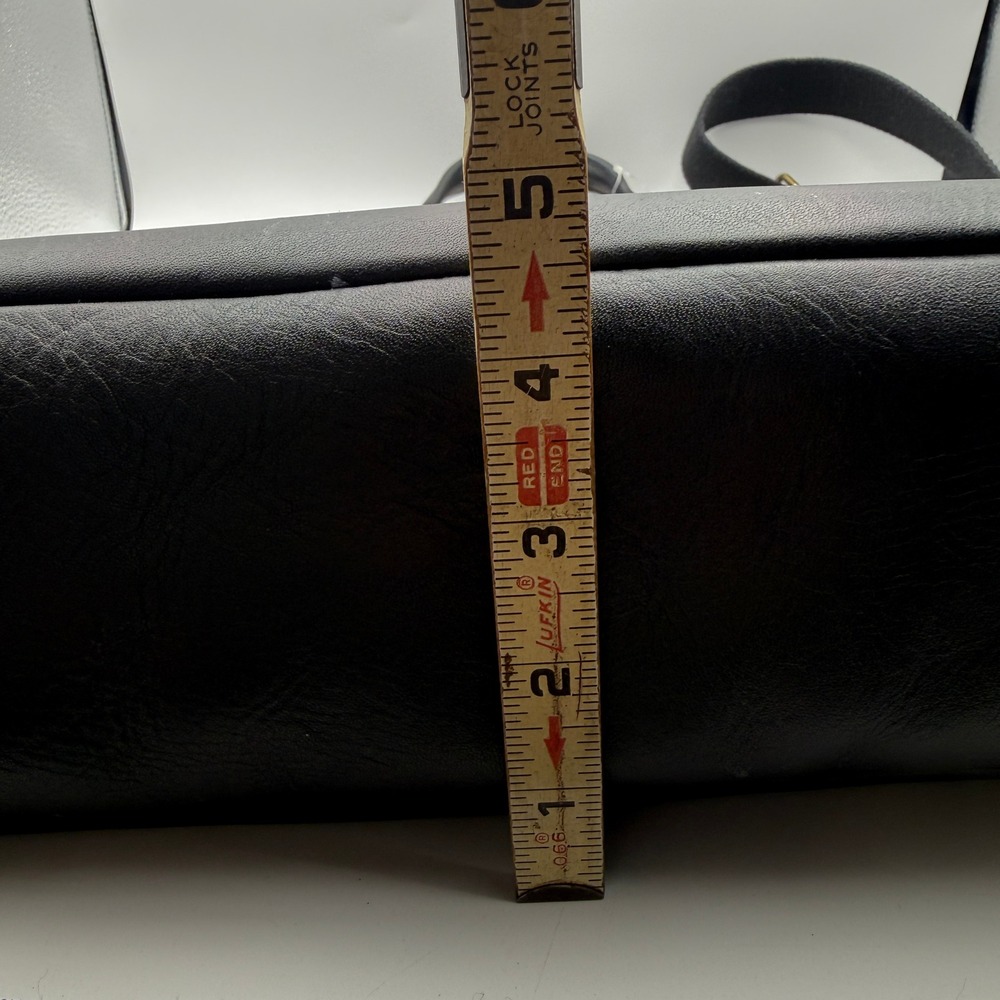 Fossil Haskell Workbag Black Leather Laptop Crossbody Tote Career Business - Picture 11 of 15